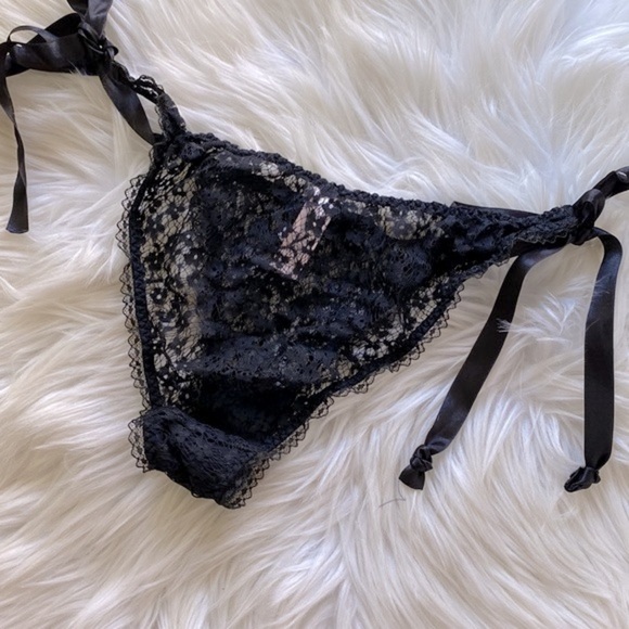 Agent Provocateur black lace tie panties - Picture 2 of 7